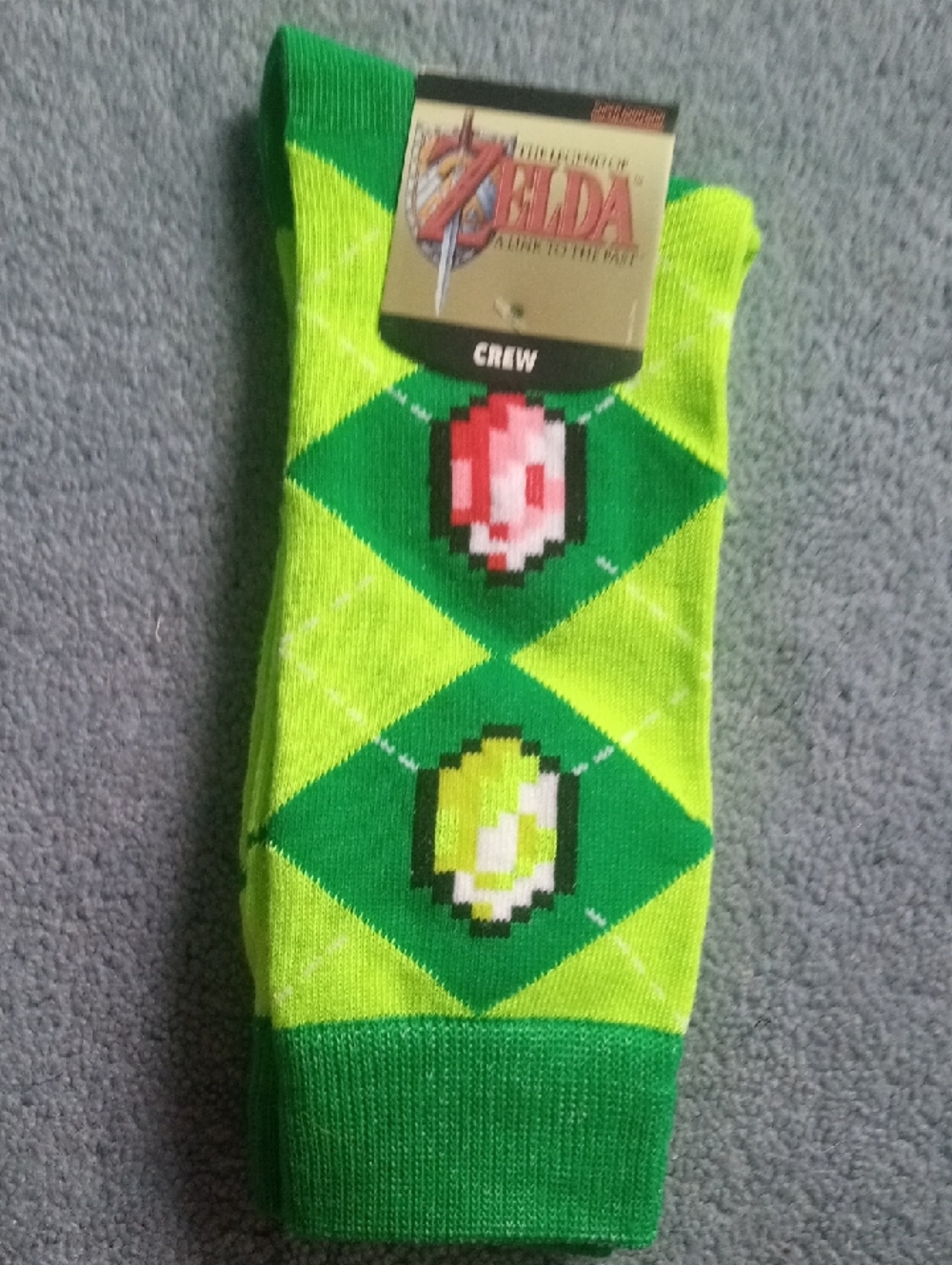 Bioworld Zelda Link To The Past Crew Socks